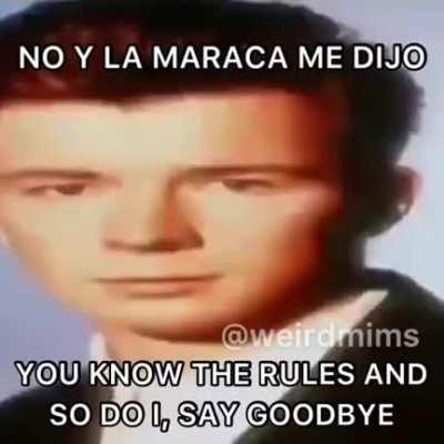 No y la maraca me dijo