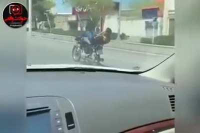 Using your phone while driving and not paying attention on road