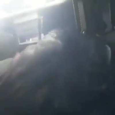 Ukrainian BMP-1 gunner confirms target and starts firing at a quick rate.