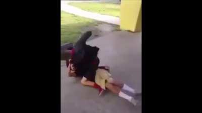 School bully has no cue that the kid he is about to shove against the wall has quietly been honing his skills and today those skills are put to the test.