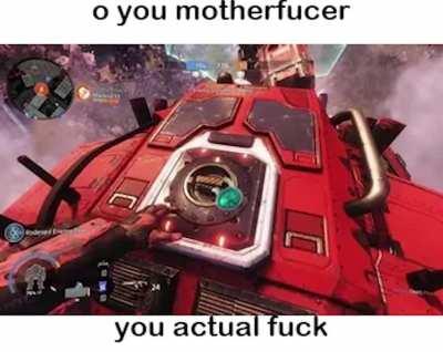 Warning: Enemy pilot on the hull.