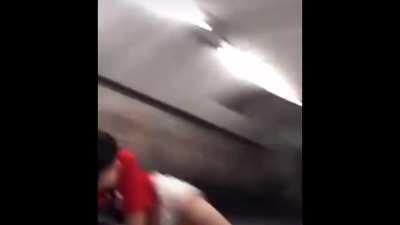 WCGW when sliding down from the escalators