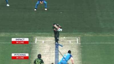 First ball ever by Arshdeep Singh in a World Cup.