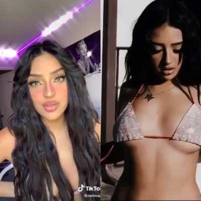 She impressed by herself