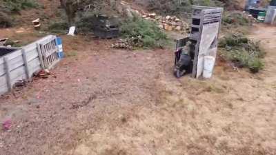 I'm so glad the drone managed to capture my graceful combat maneuvers here