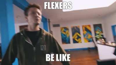 When you have to flex…