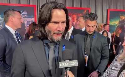 Keanu Reeves pays tribute to Lance Reddick at John Wick: Chapter 4 premiere