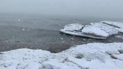 Heavy snow in Chicago