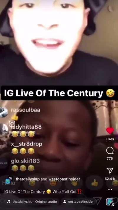 Two Kids on an Instagram Live