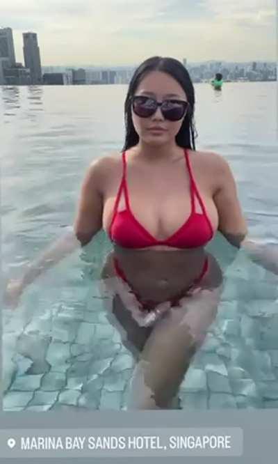 Looking good in the pool