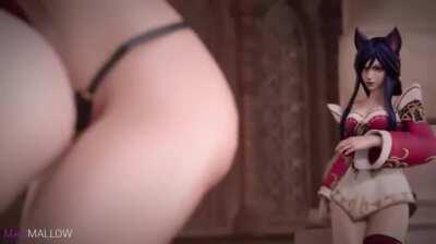 Sona, Miss Fortune & Ahri with strap-on Dildo (MagMallow) [League of Legends]