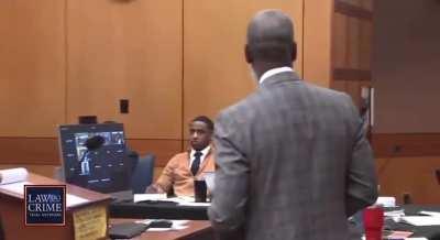 this trial so funny man, a witness said Unfoonk was in the courtroom when he wasn't and everyone turned around to look for him