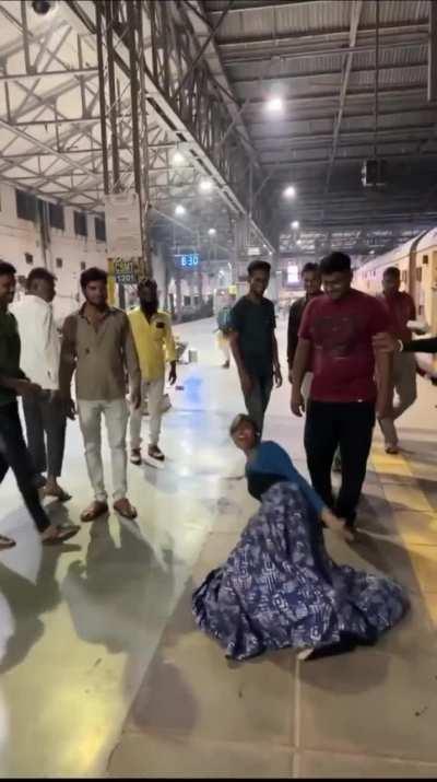 Interactive NPC saves main character from fall 💀