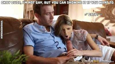 Huge mouth watering surprise .. Big Cock Caption Porn GIF by vingreenough