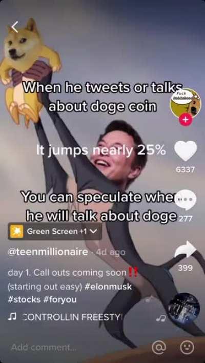 his username is teenmillionaire