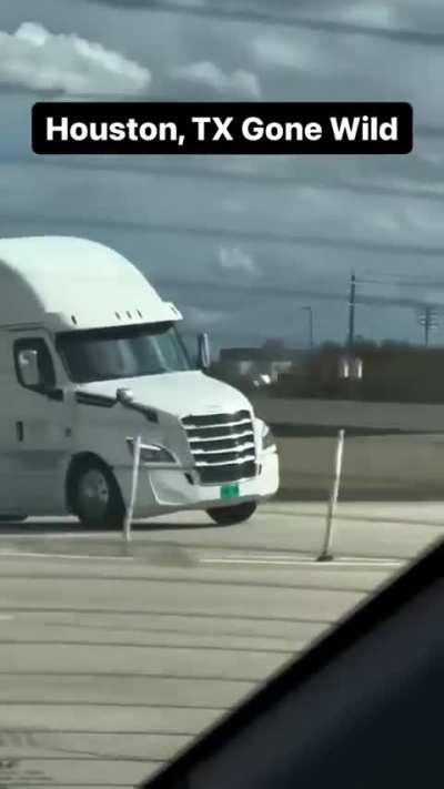 At least he's trying to get that load dropped on time. 🤷