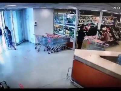 Not today shoplifter.... Not today 