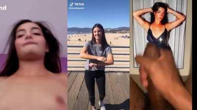 Charli Damelio every tiktok with babecock/cum tribute/deepfake part 5