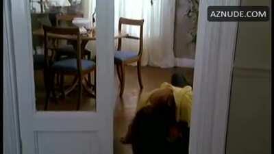 Debora Caprioglio in an Italian movie