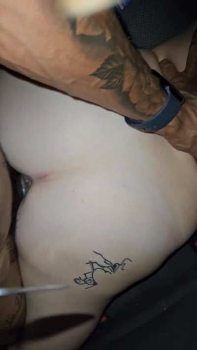 Getting railed by a bull in the backseat 