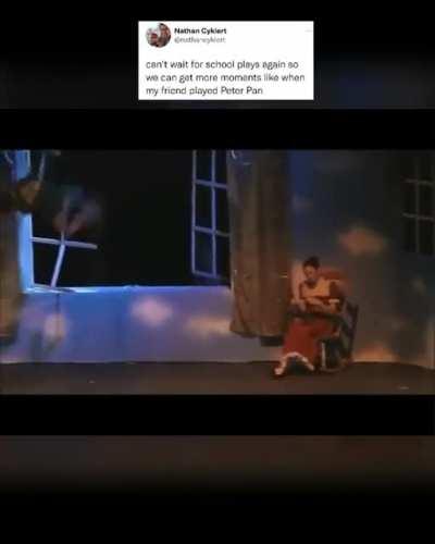 Kudos for staying in character.