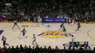 [Highlight] Edwards bullies Russ with the block and steal before getting the dunk in transition