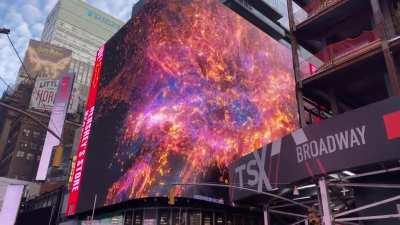 Saw my artwork in Times Square today