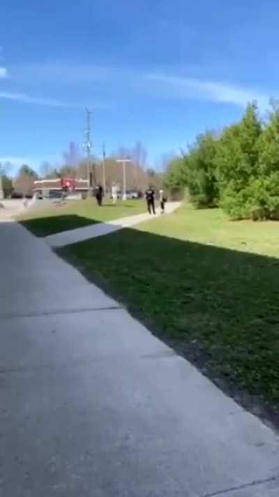 Cops in Canada manhandle a 12-year-old boy for not wearing a mask at a skate park