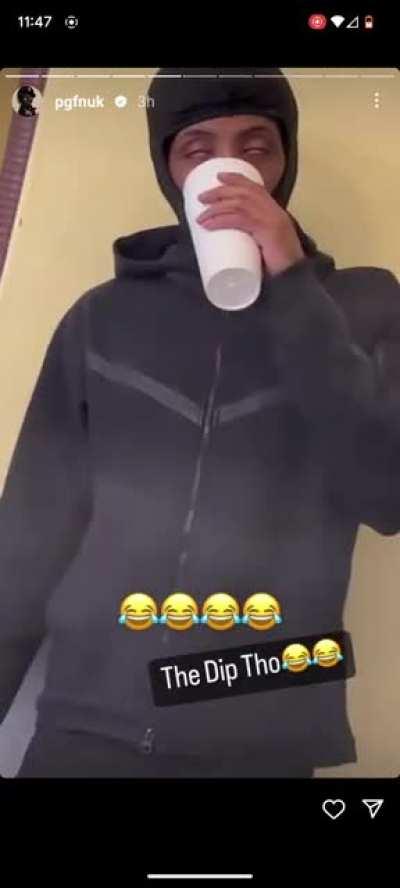 Dude is literally gone