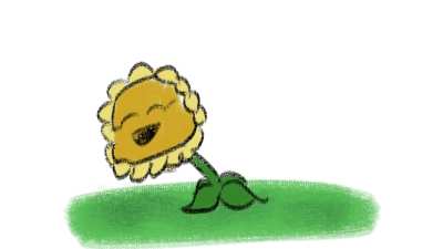 Little dancing sunflour animation