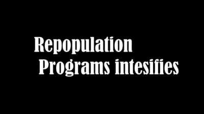 Kaganovich announcing Repopulation programs