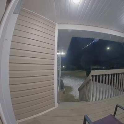 Meteor from our doorbell cam this morning