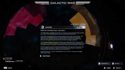 This is what happened if you were in orbit around Meridia when the MO completed + bonus after