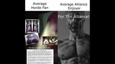 Average Horde Fan vs. Average Alliance Enjoyer