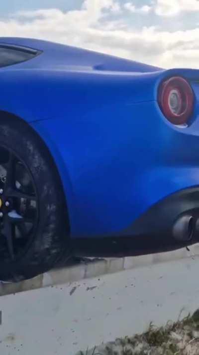 Two destroyed Ferrari