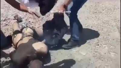 Unstable man immolates himself only to survive in agony.