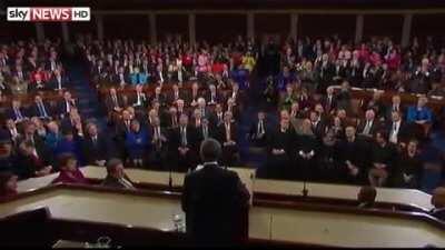 Obama's quick response to sarcastic republican clappers