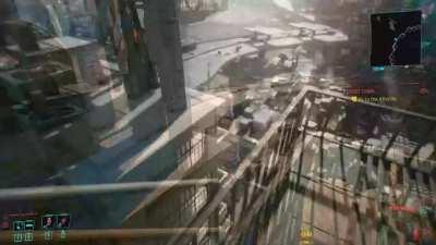 I'm REALLY loving the Parkour potential of the Night City