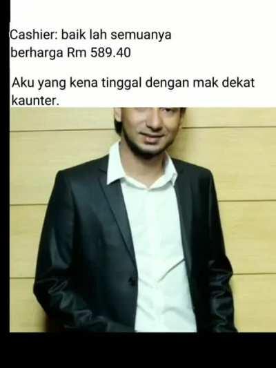 at least bukan bapa kau hiok hiok hiok (I have a wrench stuck in my ass)