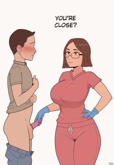 Emptying him into a condom