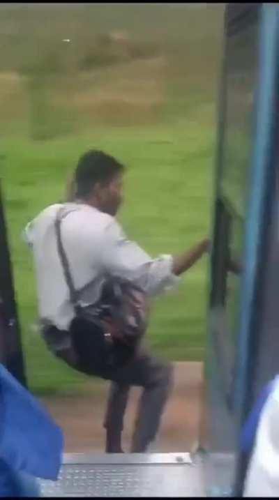 Just missed the station