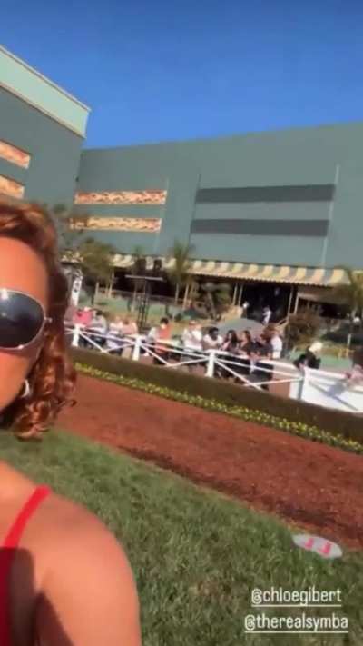 Joy while attending California Crown at Santa Anita | IG story 9/28/24