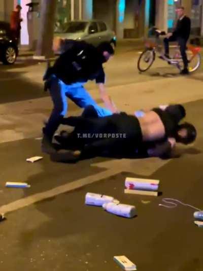 French police dish out some justice