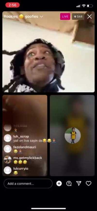 800/OTV on IG live with MBlock after shots fired in OTV