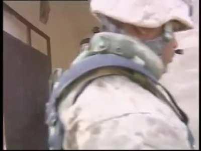 Incredibly Intense Footage of US Marines engaging insurgents at close range in Fallujah. 2004.