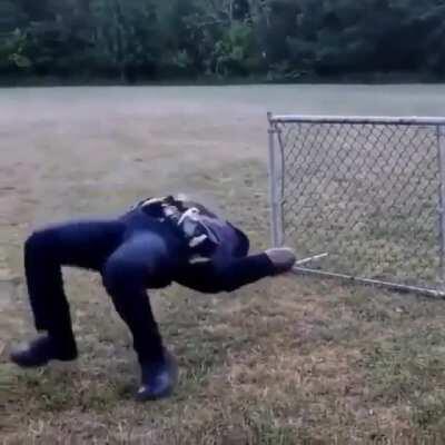 Прыжки через забор