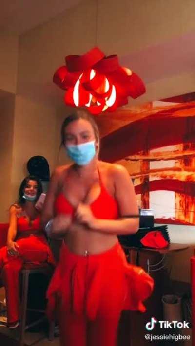 Get this girl a trampoline!