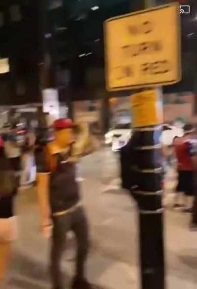 Flipping in air after getting yeeted by an idiot