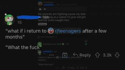 the r/teenagers saga continues