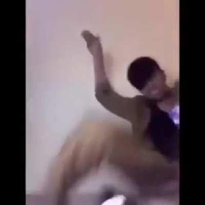 Drinking alcohol that’s on fire